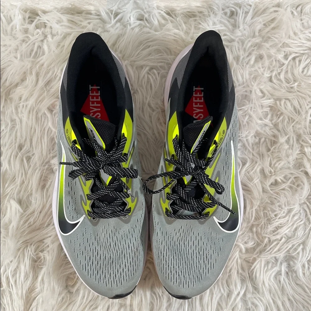 NIKE Air Zoom Winflo 7 'Smoke Grey Volt' Running Trainers Sneakers Size 12 - Picture 4 of 13